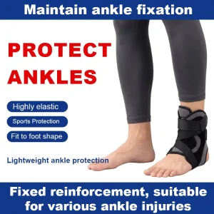 Neoprene Ankle Brace Compression High Stretchy Knitted Support Sleeve Durable Breathable Unisex for Sports