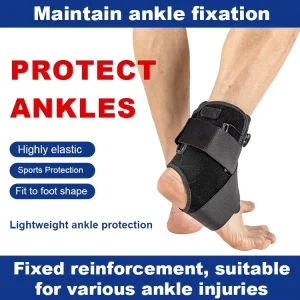 Neoprene Ankle Support Strap with Adjustable Pressure & Breathable Design Offering Sports Protection for Fitness