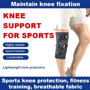 Neoprene Elastic Knee Sleeve Adjustable Compression Knee Support with Sports Protection Breathable Comfortable