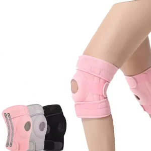 Neoprene Hinged Knee Pads Gel Safety CE Certified Non Slip Breathable Lightweight Adjustable Multi Sport Use Flexible Knee