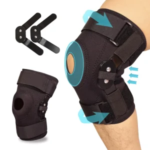 Neoprene Medical Hinged Knee Brace Pain Relief With Side Stabilizers Compression Adjustable Knee Brace
