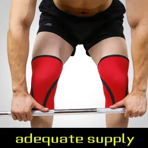 Neoprene Thick Knee Sleeve With Woven Design For Women And Powerlifting Outdoor Protection