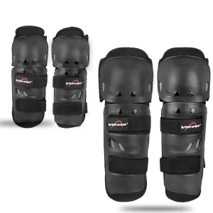 New 4pcs Motorcycle Knee Brace Pads MTB ATV Motocross Knee Guard Protector Off-road Racing Cycling Knee Pads Elbow Protective