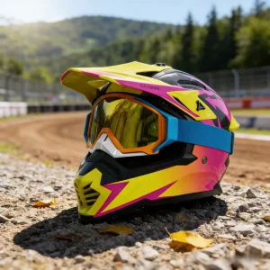 New Design ABS Off road Full Face Motorcycle Helmet for Motocross Downhill Dirt Bike Thrills Box All Seasons Factory Direct