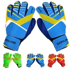 New German Latex Adjustable Breathable Professional Goalkeeper Soccer Gloves Shin Guards Set Children Outdoor