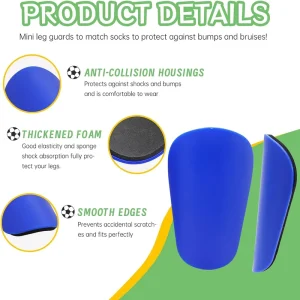New Model PP+EVA Material Elastic Mini Shin Guards for Team Sports Club Training Matches High Quality