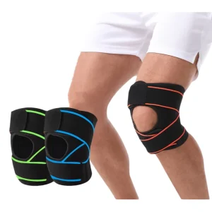 New Models Adjustable Protect Joints Compress Knee Support Brace Sports Knee Pads With Shock Absorber Gasket