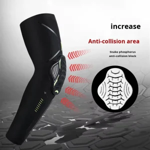 New Outdoor Sports Compression Elbow Joint Protective Gear Flexible Arm Sleeves Honeycomb Anti Collision for Basketball Cycling