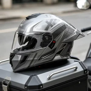 New Product ABS Motorcycle Helmets Full Face Rear Wing Helmet Motorcycle Personalizar with Box Packaging Supplier