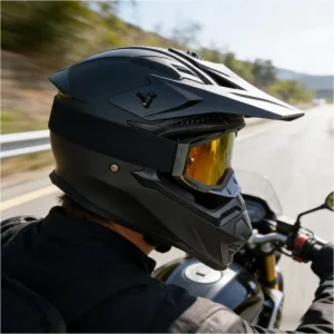 New Products ABS Material Motorcycle Helmet for Mountain Bike Riding Safety Customized Motocross Factory