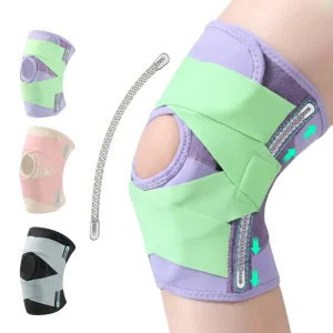 New design Thickened Silicone Anti-Collision Sports Knee Braces with Patella Protector Straps