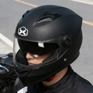 New pp Full Face Motorcycle Helmets Dual Visor Unisex Light Weight Motorcycle Motocross Head Protection Personalizar