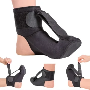 Night Splint Sock Plantar Fasciitis Brace Adjustable Tension Strap for Morning Pain Relief Foot Drop