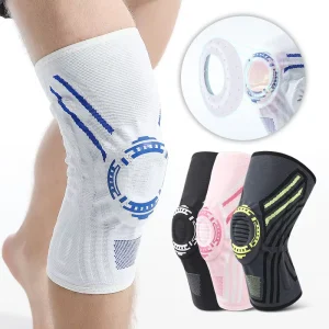 Non Slip Knee Brace Sports Leg Protector Knee Support Patella Gel Pad Side Spring Stabilizers