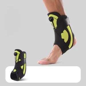 Non Slip Unisex Ankle Brace Immobilizer Orthopedic Hinged Adjustable Post Op Nylon PP Soft Breathable ROM Support