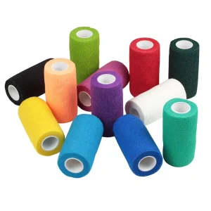 Non Woven Self Adhesive Bandage Waterproof Vet Wrap For Horses Elastic Cohesive Bandages For Equine & Pets