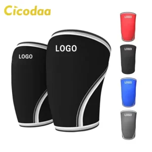Non-skid Knee Sleeve 7mm Neoprene Knee Sleeves Powerlifting Gym Compression Neoprene Knee Support for Sports Kneecap