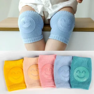 Non-slip Breathable Soft Thin Cotton Knee Pads with Professional Protection for Baby Crawlers Autumn