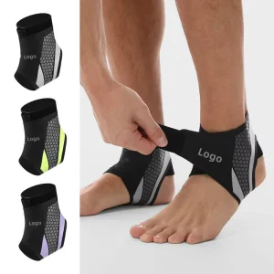 Non slip Compression Adjustable Unisex Ultra Thin Nylon Winter Ankle Support Sport Ankle Brace Protector