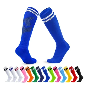 Non slip Long Football Socks Custom logo Football Grip Anti slip Socks Low Moq Men’s Pro Elite Soccer Socks