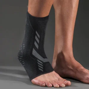 Nylon Ankle Brace Socks for Sprained Ankle Compression Support Breathable Hook Loop Closure Professional Protection Unisex