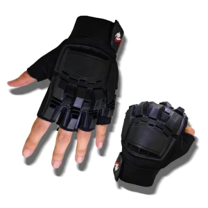 Nylon Breathable Lightweight Half Finger Gloves for Outdoor Sports Climbing Cycling Scooter Unisex Hook Loop Closure Warm