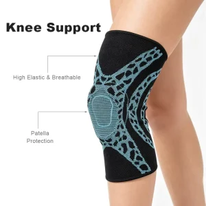 Nylon Compression Knee Support Sleeve Anti slip Breathable Knee Brace for Sports Running Basketball
