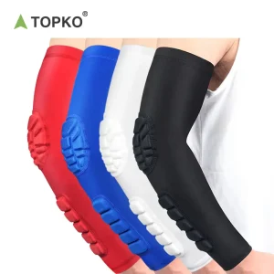 Nylon Compression Tennis Arm Elbow Brace Breathable Anti Slip Material Colorful Arm Elbow Sleeve