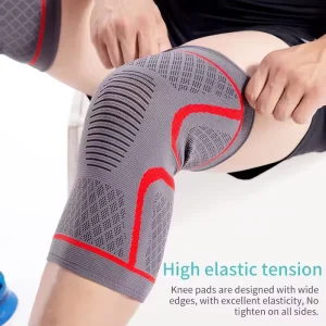 Nylon Elastic Compression Knee Sleeves Professional Knee Brace Lightweight Breathable for Spring Knee Pain