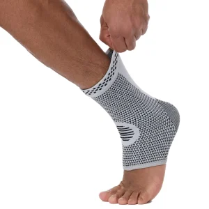 Nylon Elastic Knitted Sports Ankle Support Brace Foot Joint Protector for Men Women for Cycling Yoga Basketball Volleyball