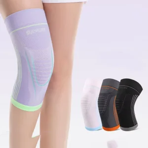 Nylon Knitted Compression Knee Pads for Basketball Cycling Mountain Climbing Adult Use Outdoor Sports Protective Equipment