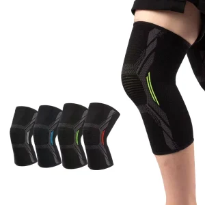 Nylon Knitted Knee Compression Sleeves Support Brace for Men & Women for Sports Running Basketball Pain Relief