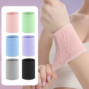 Nylon Solid Color Breathable Basketball Volleyball Badminton Sports Wristbands Sweat Absorbing Towels Wrist Sleeve for Men Women