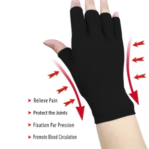 Nylon Spandex Breathable Anti Bacterial Arthritis Medical Wrist Guard Compression Five Finger Carpal Tunnel Joint Pain Relief