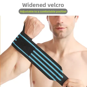 Nylon Spandex Knitted Compression Wrist Straps for Weightlifting and Outdoor Sports