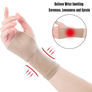 Nylon Spandex Wrist Protector 20-30mmHg Compression Wrist Brace with Palm Guard for Arthritis and Carpal Tunnel