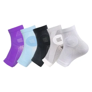 Nylon Unisex Ankle Support Sleeve Summer Thin Breathable Pull On Design for Basketball Cycling Running Prevents Ankle Sprains