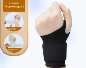 Nylon Wrist Guard with Dual Pressure Support for Carpal Tunnel and Wrist Strain Relief