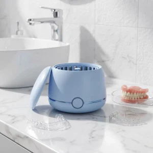 ODM 200ml Dental Pod Ultrasonic Cleaner Bulk Order 530pro UV Retainer Ultrasonic Cleaner for Aligner Mouth Guard Dentures