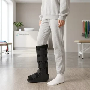 OEM Adjustable Medical Support Metal Orthosis Brace Fixator Orthopedic Fracture Walker Boot Walker Brace