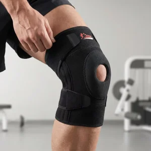 OEM Adjustable Neoprene Knee Pads Silicone Shock Absorption Unisex Breathable Sports Protective Gear