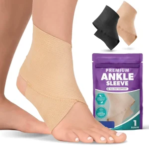OEM Comfortable Ankle Sleeve Volleyball Ankle Brace Elastic Ankle Support Guard Compression Ankle Brace for Pain Relief