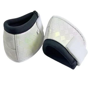 OEM Custom Equestrian Equipment Embossed PVC Leather Neoprene Horse Bell Boots