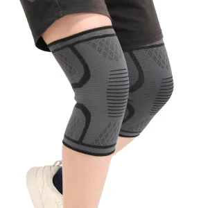 OEM Custom Knee Compression Sleeve Breathable Adjustable Pain Relief Spring Sports Protection for Bulk