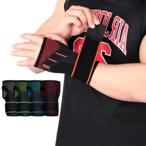 OEM Custom Nylon Breathable Wrist Brace Support 1Basketball Volleyball Fitness Weightlifting Palm Protector Gear Adults Unisex