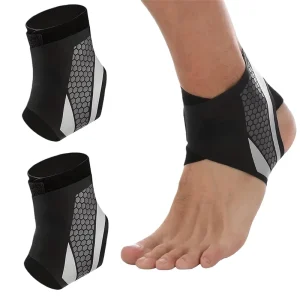 OEM Foot Ankle Orthopedic Compression Sleeve Support Stabilizer Lace Up Sports Ankle Stabilizer Ankle Brace for Sprained