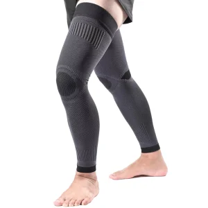 OEM Full Leg Sleeves Breathable Thigh & Calf Support Compression Long Knee Brace For Reduces Inflammation Improves Circulation