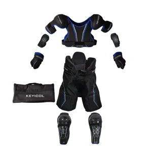 OEM Ice Hockey Protective Gear Set Full Body Protection Kit Chest Elbow Shin Guards Pants Gloves For Kids Adults Hockey Training