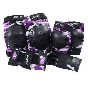 OEM Kids Skateboard Protective Gear Roller Skate protection Set for Children Adult Knee Pad Elbow Pad and Wrist Guard Set