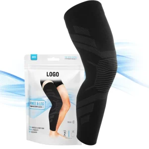 OEM Knee Brace Leg Sleeve Basketball Compression Sleeves Full Leg Compression Sleeve for Basketball Running